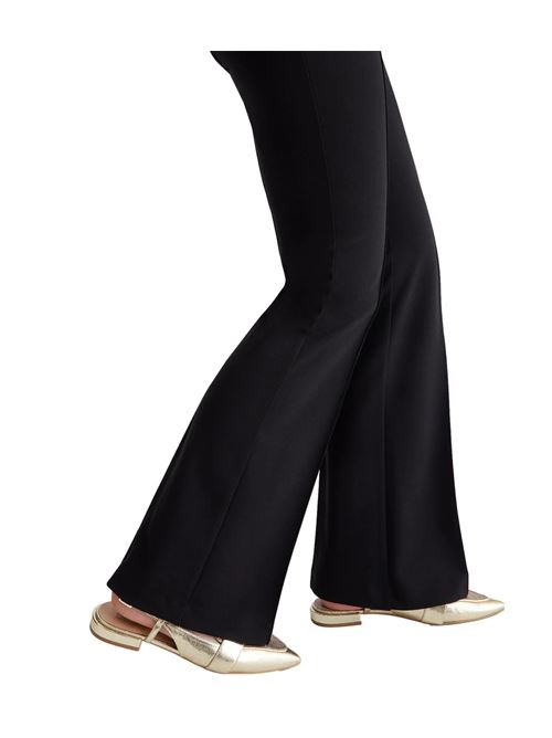 Pantaloni a vita alta Donna neri leggermente svasati LIU JO | CA4137-J193022222